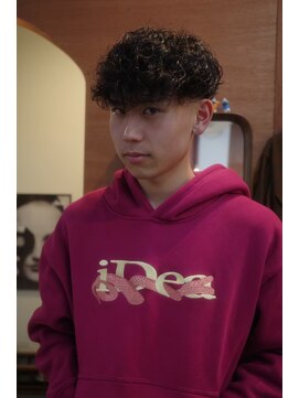 エディ(Edy) メンズスペインカール刈り上げカーリーパーマ外国人風眉毛カット