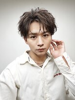 ニコトウキョウ 新宿(nico TOKYO) メンズセンターパートニュアンスパーマ毛流れ縮毛矯正刈り上げ