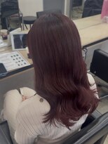 アジールヘア 赤羽駅南口店(agir hair) ワインレッド/高発色カラー/ワンカラー/赤羽