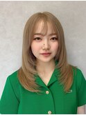 ブロンド×レイヤー /葛西/ブリーチ/ハイライト/髪質改善