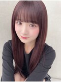 ブリーチ毛にもかけられる酸性ストレート/ラベンダーグレージュ