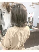 ヘアーアンドアトリエ マール(Hair&Atelier Marl)&nbsp;【Marl】オリーブグレージュカラーの外ハネボブ♪