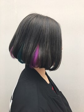 ヘアーデザイン アルエ(HAIR×design ARUE) 【ARUE】ボブ×ユニコーンカラー