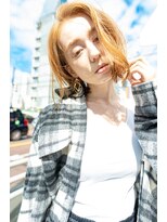 クラン(clan)&nbsp;エアリーミディ/ショートパーマ/黒髪/ホワイトアッシュ