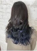 グラデーション、ディープブルー、20代30代40代