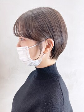 アイティーバイアルバム 下北沢店(IT by ALBUM) ブラウンショート_アースカラーくびれヘアツートン_ba373661