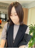小顔/外ハネミディアム/伸ばしかけにも◎/ミディアムレイヤー