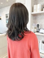 キャアリー(Caary)&nbsp;福山市美容室Caary人気 秋冬カラー透明感グレージュ艶カラー