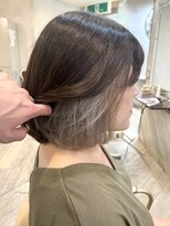 アンジェリカラボ 梅田店(ANGELICA LABO)&nbsp;くびれショートボブ×インナーホワイトベージュ【川又】