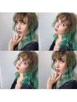 キジ(KIJI) ★ミントグリーン×外国人風グラデーションカラー★