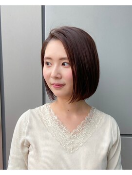 トニーアンドガイ 原宿店(TONI & GUY) ナチュラルボブ20代30代40代ピンクベージュ前髪なしマチルダボブ