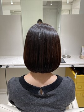 バサ 新所沢店(BASSA) 簡単スタイリングツヤ髪ボブ