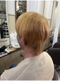 《見附　今町》メンズ　ブリーチカラー　金髪ショート