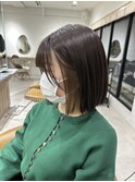 20代～30代インナーカラー大人ボブナチュラルストレート［仙台］
