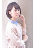 顔まわりすっきり小顔ショートボブ