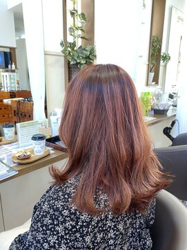 コアフィールフィス(COIFFURE fils) 新規お得クーポンあり【見附　今町】ピンクブラウンカラー