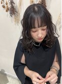 顔まわりレイヤー&パーマ