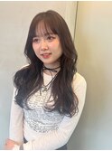 シースルーバング×ロング