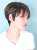 ショート・ボブ/面長/前髪あり/絶壁解消/30代/40代/50代/くびれ