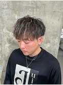 波巻きツイストスパイラルパーマ/フェザーパーマ/眉毛/メンズ