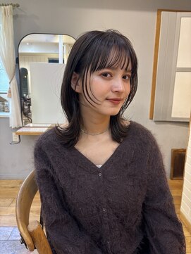 ガーランド (Garland) ☆切りっぱなしヘア/暖色カラー/ワイドバング/原宿神宮前