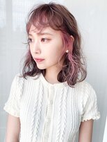 ミディアムロング前髪カットおくれ毛美髪_ba331621