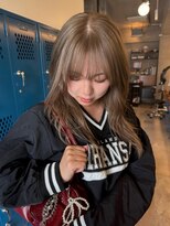 ナループロアボタン(Nalu pu loa BOTAN)&nbsp;レイヤーカット/アッシュブラウン/ブラウンベージュカラー