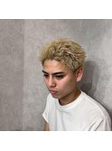 フェザーパーマ/スパイキーショート[榴岡/メンズ/理容室]