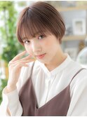 ■くすみベージュ似合わせカット丸みショート401-4浦和20代30代