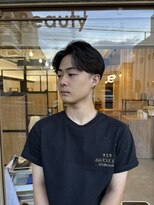 メンズギフト(men's GIFT)&nbsp;毛流れセンターパートフェザーパーマツーブロック刈り上げ