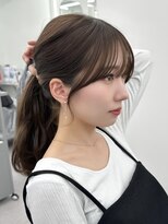 アマトウキョウ アユンチェ(AMA TOKYO×AYUNCHE)&nbsp;前髪顔まわり韓国ヘアレイヤーカットサイドバンク2wayバンク韓国