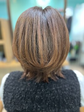 ヘアジーナ(Hair Jina) ひし形レイヤー☆大人オレンジ