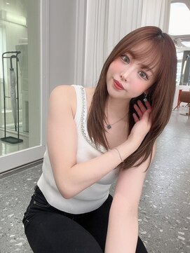 ミリム 栄矢場町店(MIRiM) 髪質改善×韓国風レイヤーセミロング【MIRiM栄矢場町】