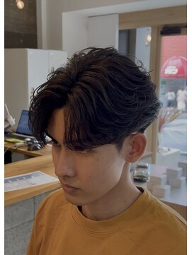 メンズギフト(men's GIFT) 刈り上げツーブロックフェザーパーマメンズマッシュ