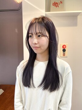 ロングヘア/シースルーバング