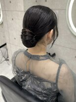 ヘア サロン クラン 東心斎橋店(hair salon clan) タイトシニヨン/心斎橋ヘアセット