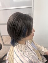 ビンナ(BINNA) ダークグレーにネイビーブルーのポイントカラー