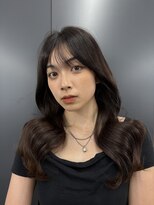 ロンドアベニール 北千住(Lond avenir)&nbsp;ダークパープル/レイヤーボブ/顔周りレイヤー/ミルクブラウン