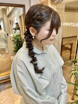 オーセンヘア(AUTHEN.HAIR)&nbsp;編みおろしアレンジ