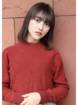 ネックス 表参道本店(nex)&nbsp;【nex表参道表参道】グレージュ、ロブ　シースルーバング