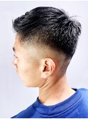 メンズベリーショートフェードカット_85