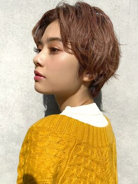 ネオリーブ アンド 渋谷店(Neolive &) 【Neolive & 渋谷店】パーマ風ハンサムショート