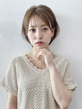 アイティー バイ アルバム 中野店(IT by ALBUM) 耳掛けショート_エアリーミディショートパーマ_48031