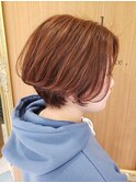 浦和ショートヘアショートカット韓国白髪ぼかし白髪染めボブ