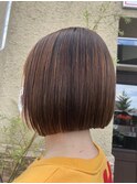 【ぱつっとボブ×酸性ストレート】