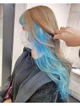 パープル(purple) インナーアクアブルー