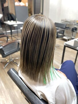 ヴィフ 大船(VIF) バレイヤージュ××グレージュ/インナーカラー/ケアブリーチ