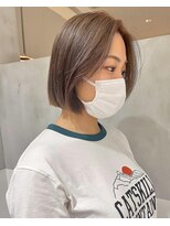 ガリカ 横浜(Gallica) ナチュラルボブ/ショートボブココアベージュ 大人肩上ボブ