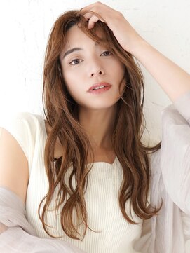 ラフィス ヘアー バース たまプラーザ店(La fith hair Bath) 【La fith】ウェーブヘア×ヌーディーカラー