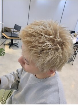 コード 四条河原町駅店(CHORD) スパイキーショート/ブロンドカラー/メンズ/ハイトーン/河原町